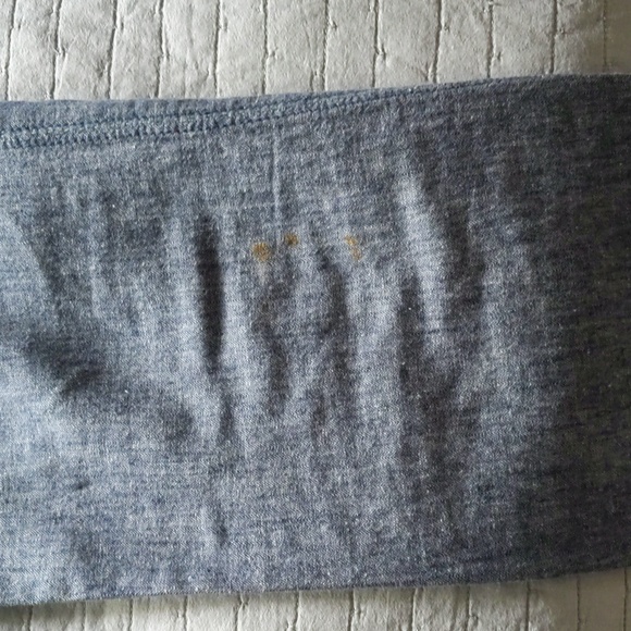 Pilcro and the Letterpress Petite Linen/Cotton wide leg Pants Denim Blue Color - Picture 5 of 7